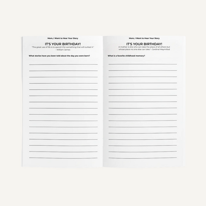 “I Want To Hear Your Story” Keepsake Journal